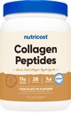 Nutricost Collagen Peptides Powder (čokoládové arašídové máslo ochucené) 1 LB - Grass- Fed kolagen Hydrolyzát, bezlepkové