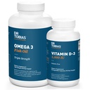Dr. Tobias Omega 3 Rybí olej a vitamín D-3 podporuje celkové zdraví - 3 měsíční dodávka