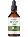 Ultra6 Nutriční vitamin D a K2 kapky - tekutý vitamin D3 s K2 doplňky pro dospělé - Easy- to- Take, Flavor- Free, Vysoce absorbovatelné VIT D3 a K2 doplňky, Vyrobeno v USA (30 ml)
