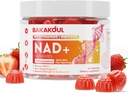 NAD Gummies, NAD dodatek - Liposomální nikotinamid Riboside, Resveratrol, Quercetin, NAD Nikotinamid Riboside Resveratrol 900mg, NAD + Doplněk pro muže a ženy, 60 žvýkaček 1 balení