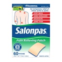 Salonpas Pain Relieving Patch for Back, Neck, Ramender, Knee Pain and Muscle Soelth - 8 Hodin Pain Relief - 60 Počet