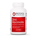 Protokol pro životní rovnováhu Glycinát zinečnatý 30mg - s Albion Traacs Zinek - Glycinát zinek dodatek - Podpora imunitního systému * - Keto Friendly & Dairy Free - 120 Softgels