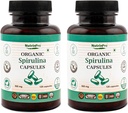 USDA Organic Spirulina Kapsle - 100% čistý vegan dodatek, non-GMO, gluten- Free, Chemical- Free, (240)