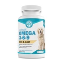 Znalecká zvířata - Omega 3 Rybí olej pro psy, uzený losos a jaterní příchuť, 120 žvýkací tablety