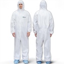 Medtecs Hazmat Suits - 6 velikostí - Jednorázové Coveralls Oblek, Zdravotnická ochrana Coverall PPE Hazmat Suits
