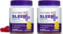 Natrol Kids Sleep + Klid, Melatonin a L- Theanin, Spící pomůcky Gummies s botfinančních Blends, 100% Drog- Free, 60 Počet (balení po 2)