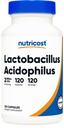 Nutricost Lactobacillus Acidophilus 2 miliardy CFU per Serving (120 tobolek)
