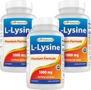 Nejlepší Naturals L- Lysin 1000mg 180 Tablet (180 Počet (balení po 1)) (3 Lahvičky)