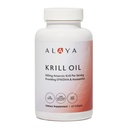 Alaya Naturals - Antarktický krilový olej 500mg dodatek s fosfolipidy, EPA / DHA Omega 3 & Astaxanthin - Non- GMO - PCB Testovaný krilový olej - 60 Softgels