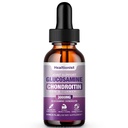 1 Pack Glucosamine Chondroitin MSM Liquid Kapky, Extra Strength Společná podpora Dodatek pro dospělé muže a ženy, Quercetin Boswelia, Bromelain, Antioxidant imunitní podpora (2 Fl oz)