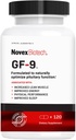 Novex Biotech GF-9 - HGH zvýšení doplněk pro muže - Workout Complex pro muže - Podpora energie, Vytrvalost, spánek, 120 Ct (30-denní dodávka)