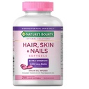 Nature 's Bounty vlasy kůže a nehty 5000 mcg biotinu - 250 krytých tablet Extra síla