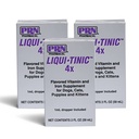 PRN Pharmaceutical Liqui-Tinic 4X - Železo & Vitamíny Oral Nutritional Supplementary for Pet- - Příslušenství ochucené železem & B-Complex Vitamíny na podporu Wellness - 2 fl oz (3 Pack)