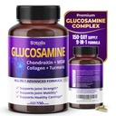 Sotalix Glucosamine 650mg - All- in-1 Společná podpora s Chondroitin, MSM, Collagen, Turmeric, Vitamin D3 & Hyaluronic Acid - 150 Kapsle - Shellfish- Free - Vyrobeno v USA