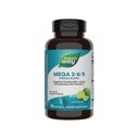 Nature 's Way Mega 3 / 6 / 9 Omega Blend, Podporuje zdravou pleť, spojky, kardiovaskulární funkce *, Ryby, Flax, Brutnářský olej, 90 Lime ochucené Softgels (Balení květen Vary)