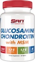 SAN Premium Glucosamine Chondroitin s komplexem MSM pro společnou podporu - přírodní vzorec pro zdravé klouby a mobilitu. 30 Služeb