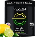 Dr. Ekberg euLyte Instant Hydration Electrolytes Powder Zero Sugar Carb Calorie Lemon Lime Drink Mix • 80 + Minerály Magnesium Draslík Stopy Minerály • Sladit Keto Stevia • 90 Služební