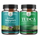 Svazky z čištění jater Detox & opravy Formule a Advanced TUDCA Játra Support Supplementary - s Mléko Thistle Dandelion Kořenová Kurkuma a Artichoke Extract - Extra síla TUDCA 500mg Bile Salts