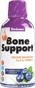 Bluebonnet Nutrition Liquid Bone Support vápník Citrát, Magnesium Citrát, Vitamin D3, K2, pro zdraví kostí, Non GMO, gluten zdarma, Soy free, bez mléka, kosher, 32 Doručování, Blueberry Flavor, 16 Fl Oz (balení po 1)
