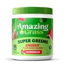 Amazing Grass Greens Blend Energy: Smoothie Mix, Super Green Powder & Plant Based Caffeine s Matcha Green Tea & Beet Root Powder, Meloun, 30 Servings (Balení květen Vary)