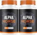 (2 Pack) Alpha Horse, Alpha Horse Pills for Men, Alpha Horse Capsules, Alpha Horse Appendix, Alpha Horse Vitamin All Natural Premium Formule, Alpha Horse Supplement Support, 120 Kapsle pro 2 měsíce