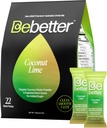 Bebetter Organic Electrolytes Powder Packets CLAS124; Daily Electrolyte Drink Mix CLAS124; Organic Coconut Water CLAS124; No Umělé Flavors CLAS124; Sugar Free Hydration Packets CLAS124; Non- GMO CLAS124; 22 Sticks Pack (Coconut and Lime)
