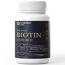 Puregen Labs Biotin 10,000 MCG podporuje zdravé vlasy, kůže a nehty - Vysoká potence Beauty Support - Non- GMO, gluten zdarma 124; 360 Vegetariánské tablety