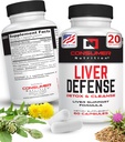 Doplněk pro podporu jater - Játra Detox na ochranu jater - Vyrobeno s Solarplastem, Artyčokem, Mléko bodláčí Semeno, & Více - pro metabolismus a imunitní odpověď 60 Kapsle