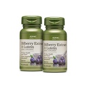 GNC Bylinný Plus Bilberry Extract a Lutein Dutch 124; Podporuje oční a vizní zdraví 124; Twin Pack (2 x 60 Počet)