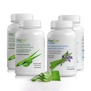 AloeCure Organic Aloe Vera Kapsle Pack - 4 Kusy - 2 x VeraFlex, 2 x Aloe Vera Kapsle