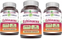 Amazing Applicas Echinacea CLAS124; 1300 Mg CLAS124; Veggie Capsle Dodatek CLAS124; Non-GMO CLAS124; Gluten Free CLAS124; Made in USA (3 balení 124; 180 Počet)