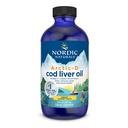 Nordic Naturals Arctic-D Cod Jaterní olej, Lemon - 8 oz - 1060 mg Total Omega-3s + 1000 IU Vitamin D3 - EPA & DHA - Srdce, mozek, kost, imunitní a moodová podpora - Non- GMO - 48 Služeb