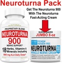 Nerve Relief Cream 8 oz Plus Neuroturna Nerve Podpora 900 mg ALA Podpora
