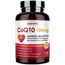 ZEBORA CoQ10-100mg-Softgels s PQQ, BioPerine & Omega33, High Absorption Coenzym Q10 dodatek, Powerful- Antioxidant, Podpora srdce & Energy-Production 120 Servings, Non- GMO