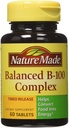 Nature Made B-100 Complex Time Release Tablety, 60 Počet pro Metabolické zdraví (balení po 3)