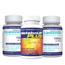 Lipozene Váha pilulky 2 Lahvičky s 30 Kapsle Každý spolu s 30 Počítání Lahvička MetaboUp Plus