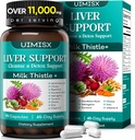 Mléko Thistle dodatek - Játra Detox čištění Vzorec Bylinné Játra Podpora s Mléko Thistle, Pampeliška Kořen, Artyčok, Kurkuma, Astragalus pro zdraví jater, 90 Kapsle