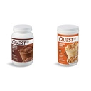 Quest Nutrition Chocolate Milkshake Protein Powder, 22g Protein, 1g Sugar, Low Carb, Gluten Free, 3 libry, 43 Serings & Cinnamon Crunch Protein Powder, 20g Protein, 2g Net Carb, 1g Cukr