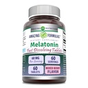 Úžasné předpoklady Melatonin Rychlé rozpuštění dodatek 124; 60 Mg na servírování 124; Smíšené Berry Flavor 124; 60 Tablety 124; Non- GMO 124; Gluten- Free Factory 124; Made in USA