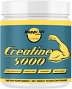 Mikronizovaný kreatin Monohydrát Prášek, Neochucený, Předcvičení, PostWorkout, Zotavení, budování svalů, Zlepšit atletický výkon, 300 Gram, 5000mg na Serving, 60 Služeb
