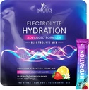Elektrolyty Hydratační balíčky - Keto Recovery prášek s draslíkem, hořčík, sodík, zinek a vitamín C, bez cukru, Hydratace Electrolyte tekuté nápoje směsi, Vegan, Jahodový citrón (16 Pack)