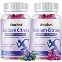 Citrátové žvýkačky vápníku, Žvýkací vápník Citrát 1000mg pro kosti, svalovou a imunitní podporu, Ultimate Absorpce vápníku doplňky pro ženy a muže, Borůvky, 120 Žvýkačky