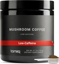 Toniiq Low- Caffeine Houba Coffee - Ultra High Potency 10: 1 Koncentrovaný extrakt - Kolumbijské sourced Fazole s 10 Houby Blend, Lví hříva & Cordyceps - Functional Coffee Alternative