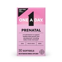 Jeden den Prenatální vitaminy - kyselina listová, železo, Omega - 3 (DHA), těhotenské vitaminy pro ženy, Prenatal Multivitamin pro mámu a dítě podpory, Těhotenství musí mít 30 Ct (Balení května Vary)
