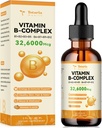 Vitamin B Complex Liquid with Thiamin, Riboflavin, Niacin, Pantotenová kyselina, Pyridoxin, Botin, Folic, Methylkobalamin - 2 Fl. Oz.