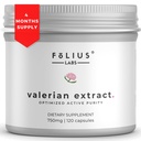 Valerian Root 4: 1 Extrakt Kapsle 750mg - Optimalizovaná aktivní čistota - 4X Koncentrace Valerian Root Extract Supplement - Gluten Free, Non- GMO - Promotes Relaxation - 120 Kapsle