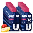 UCAN Edge Energy Gel Shots, Strawberry Banana (12, 2 Ounce Packets) pro běh, školení, cvičení, Fitness, Cyklistika, Crossfit current 124; Sugar- Free, Vegan, & Keto Friendly Energy