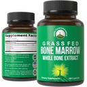 Peak Performance Fed Bone Marrow - celý kostní extrakt dodatek 180 Kapsle Superfood pilulky bohaté na kolagen, vitaminy, a aminokyseliny. Předčasné tablety