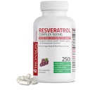 Bronson Resveratrol 500 Komplexní standardizované Trans- Resveratrol + Grape Seed & Red Wine Extract, 250 Kapsle