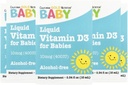 California Gold Nutrition Baby Vitamin D3 by - Liquid D3 dodatek pro děti, Vegetarian Friendly - Alkohol & gluten Free, Non- GMO - 10 mcg (400 IU), 0.34 fl oz (10 ml)